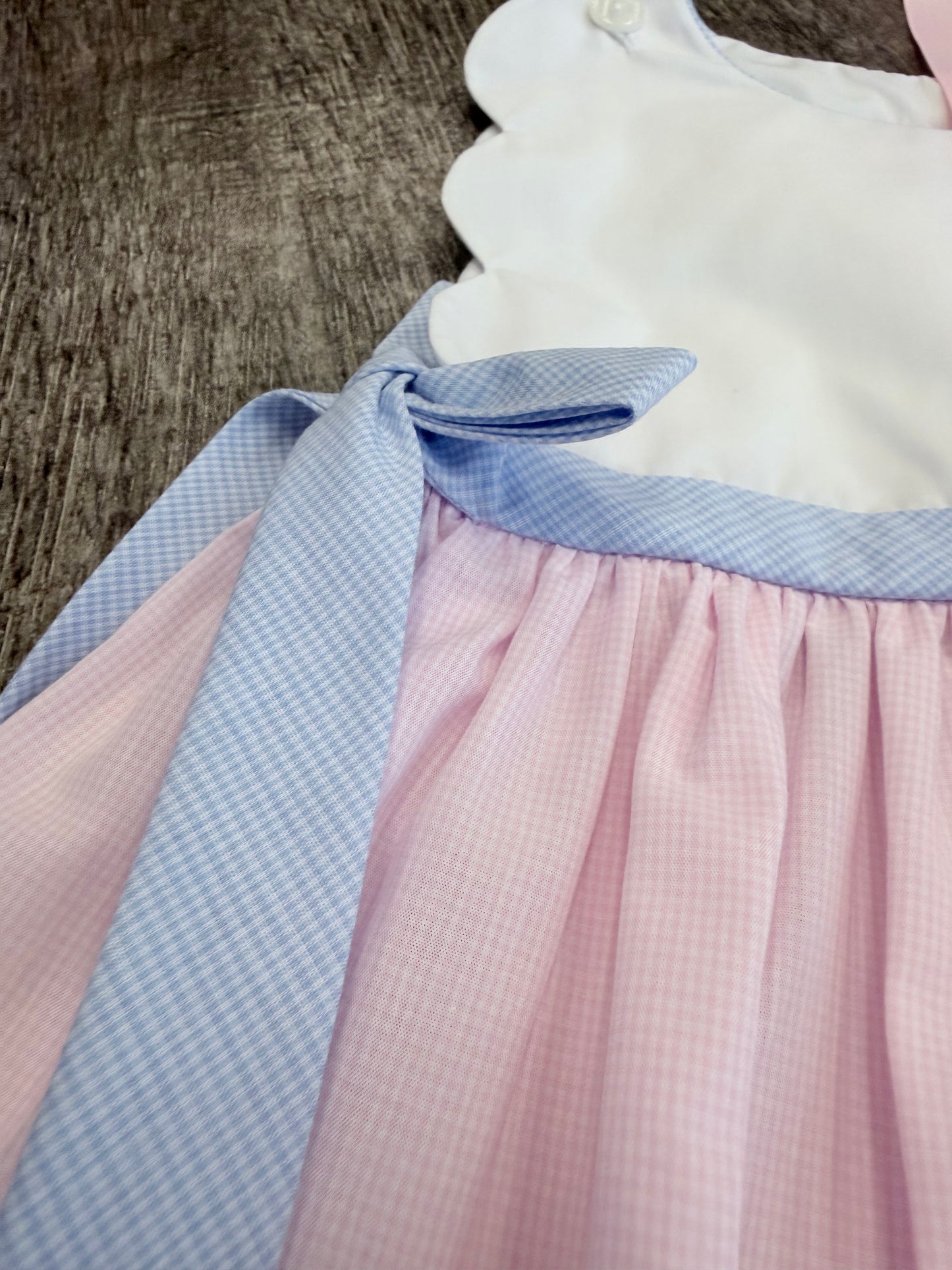 Jane Pink Scallop Sundress