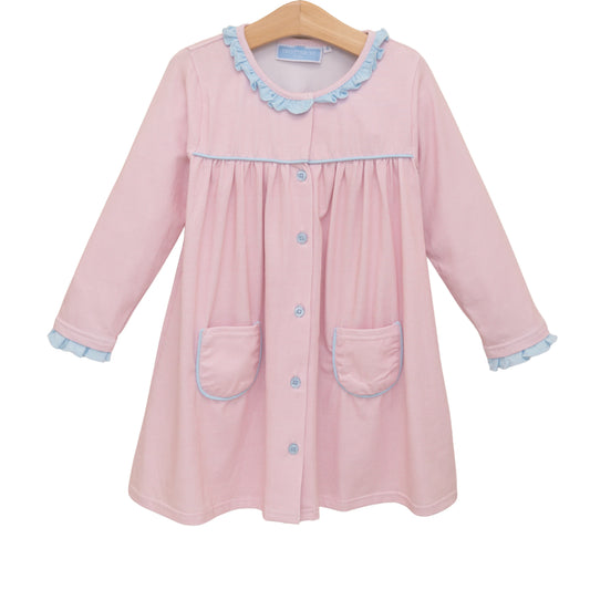 Amelia Dress Lt Pink Microgingham