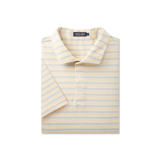 Bermuda Performance Polo- Grayton Stripe