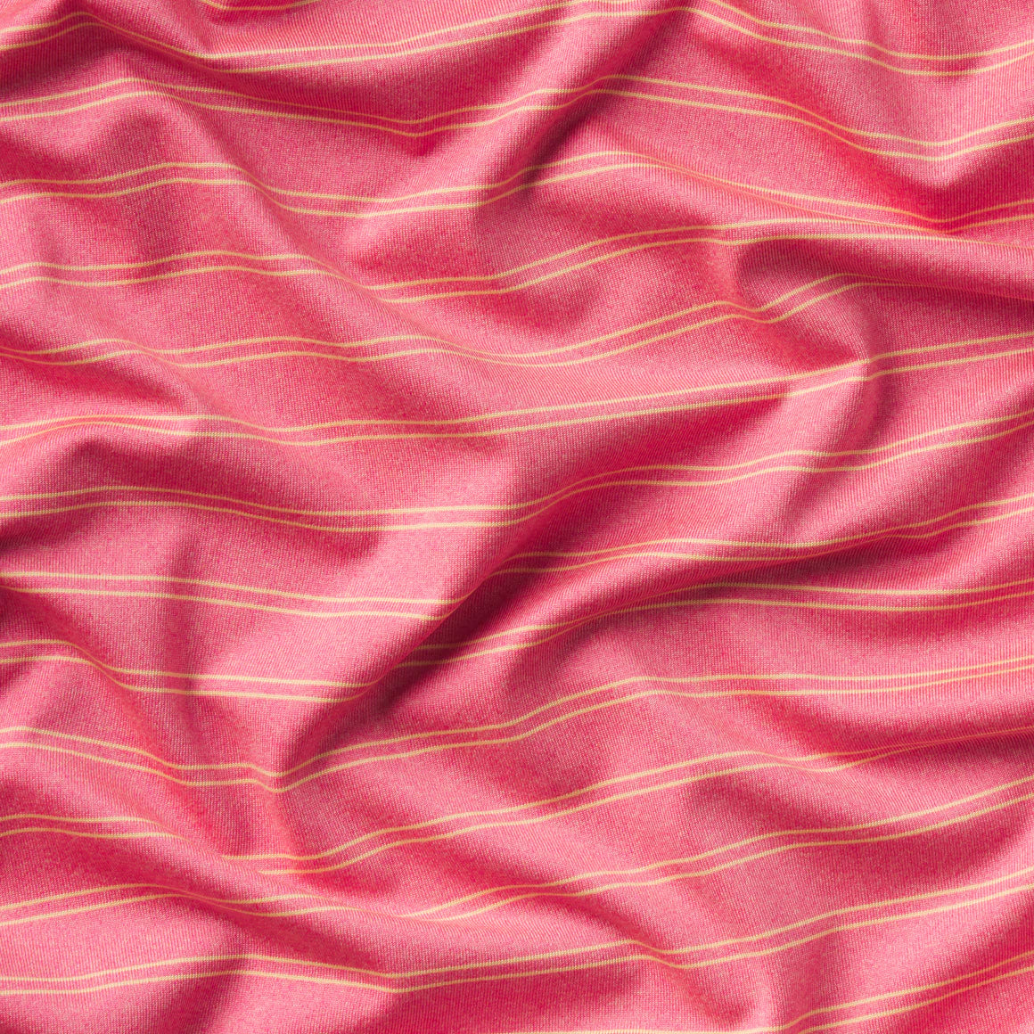 Newcastle Stripe Featherlight Polo- Coral