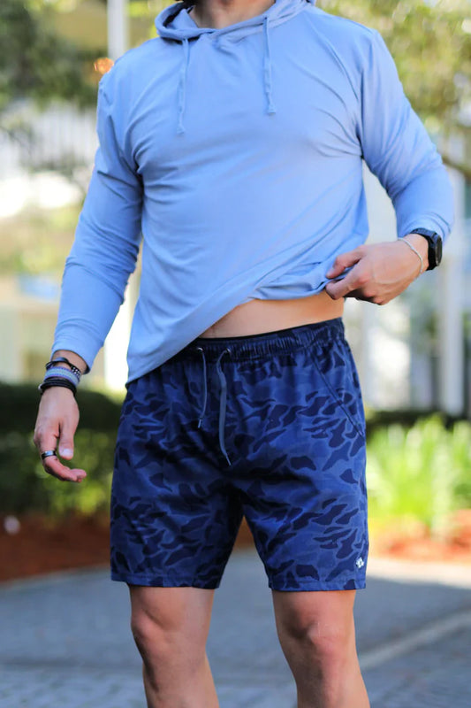 Athletic Short- Navy Camo