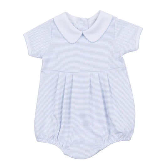 Mini Stripes Collared SS Bubble