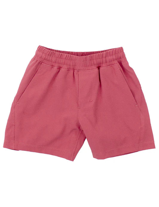 Boy's Court Short- Salmon