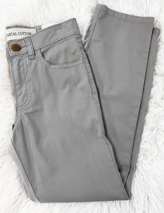 Youth Five Pocket Pant Grey