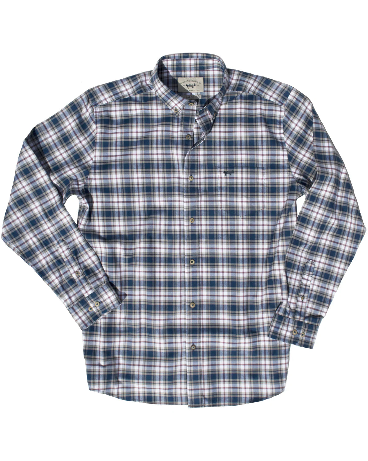 Mocha Blue Twill Woven Shirt