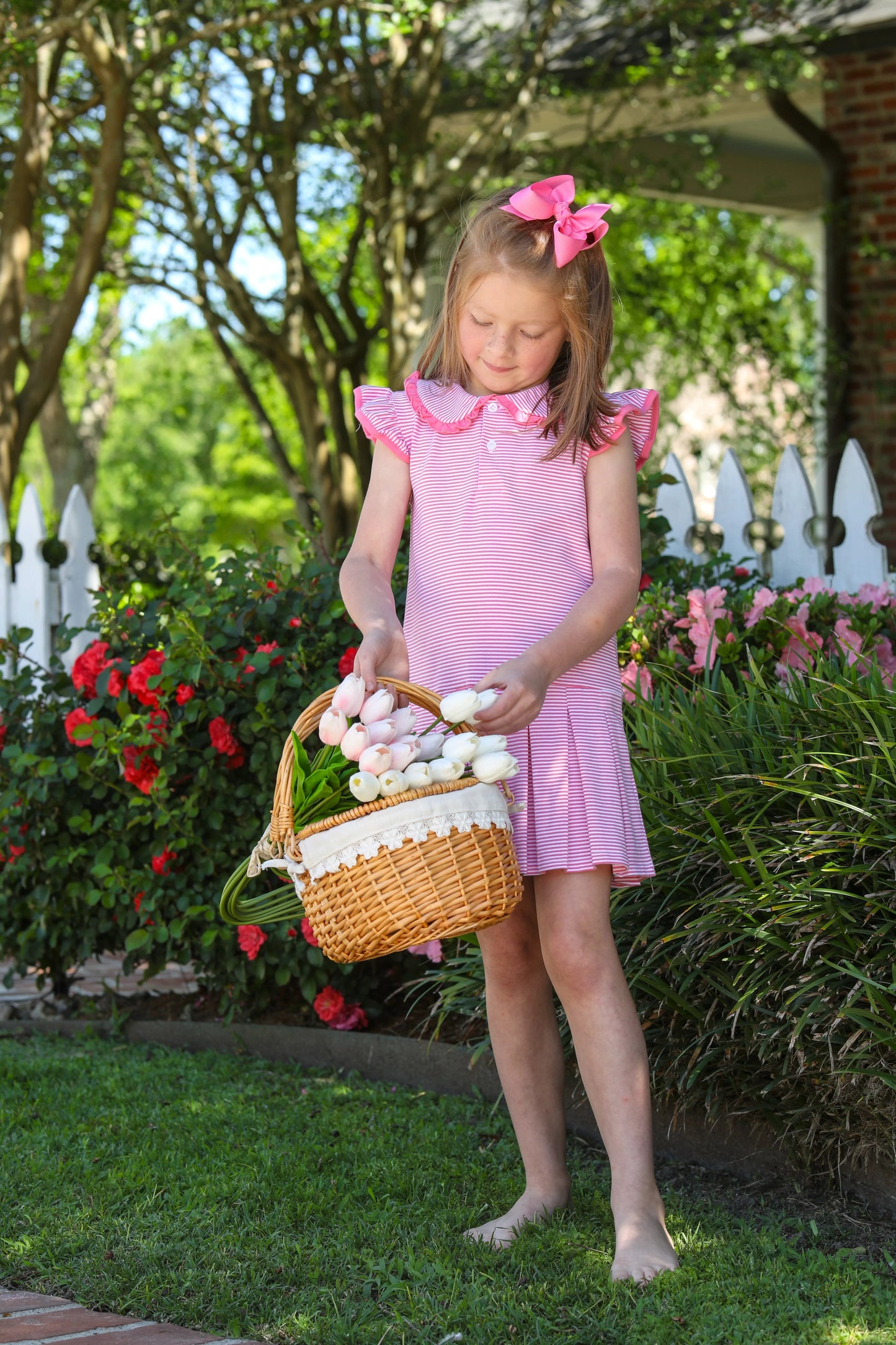 Camilla Dress- Pink Stripe