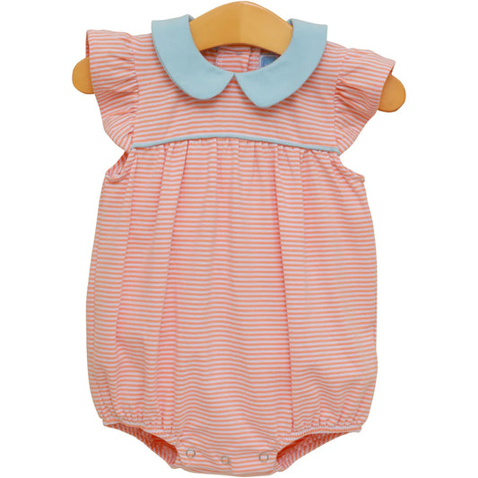 Genevieve Bubble- Coral Stripe