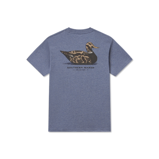 Youth Vintage Camo Duck Decoy Tee- Washed Slate