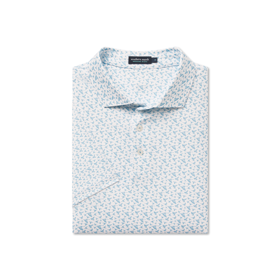 Flyline Performance Polo- In Flight White