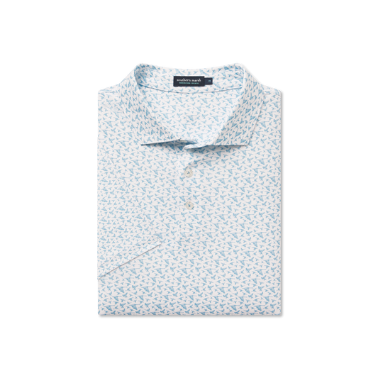 Flyline Performance Polo- In Flight White