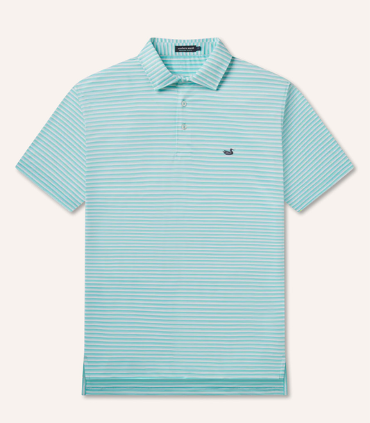 Bermuda Performance Polo- Domingo- Antigua Blue