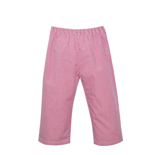 Jackson Gingham Pant- Red