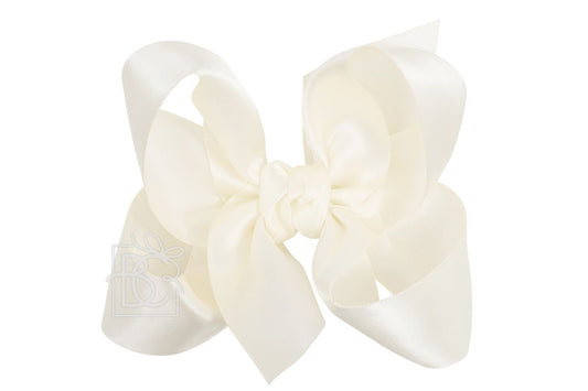 Antique White Satin Bow