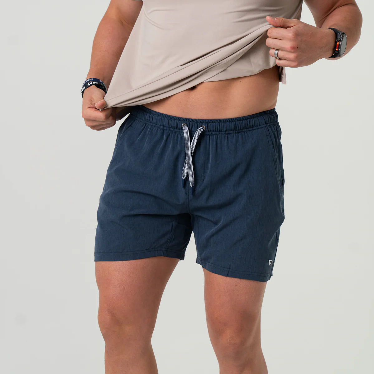 Athletic Short- Heather Navy