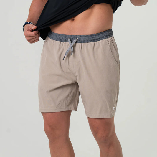 Athletic Short- Heather Khaki