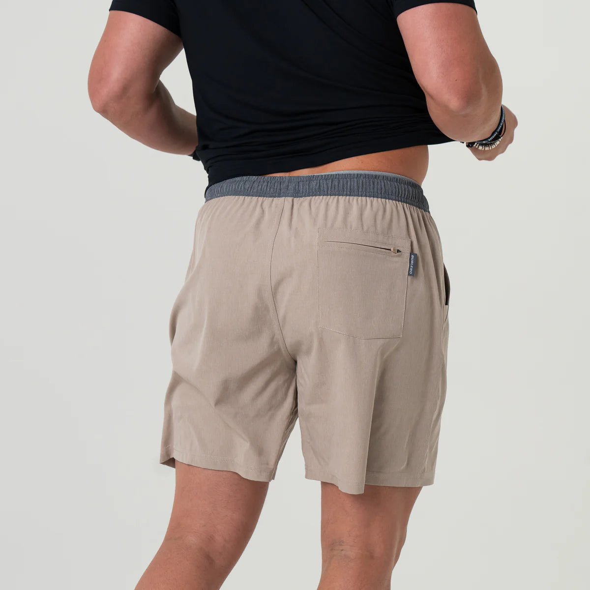 Athletic Short- Heather Khaki