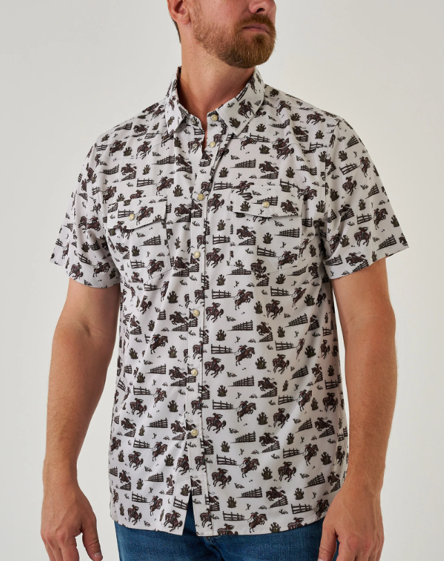 Performance Western Shirt- Cowboy Country