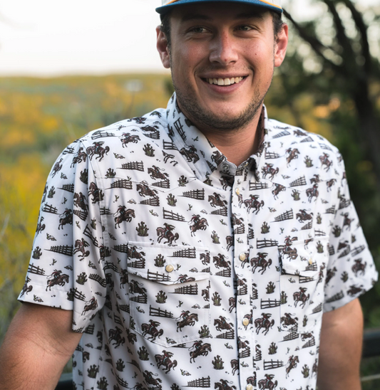 Performance Western Shirt- Cowboy Country