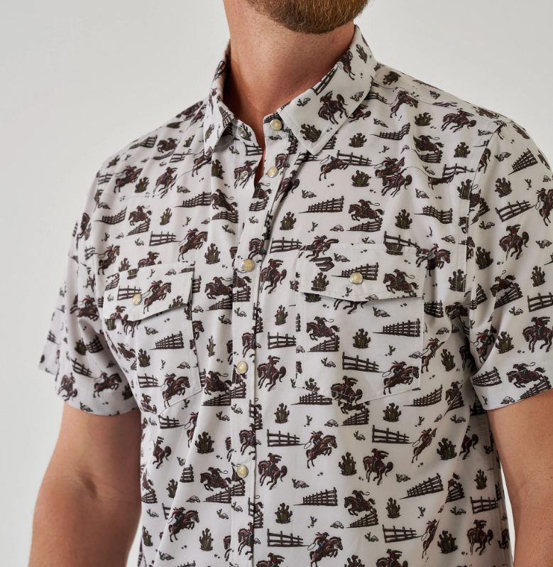 Performance Western Shirt- Cowboy Country