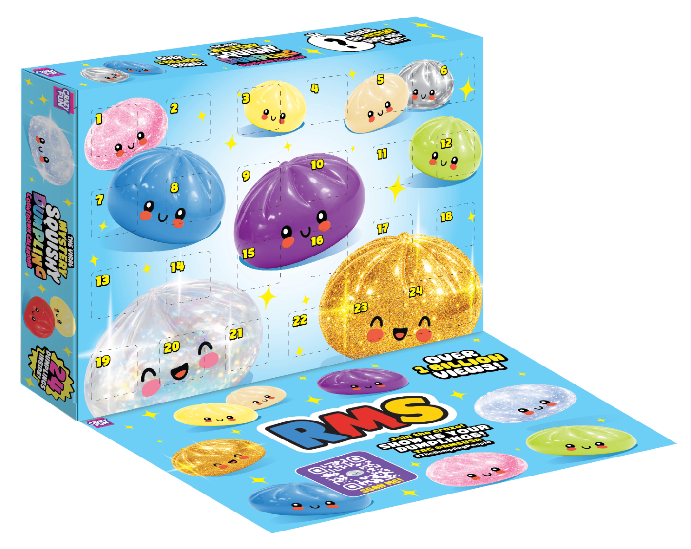 PREORDER                                 RMS® Crazy Fun™ Dumpling Advent Squishy Calendar 2026