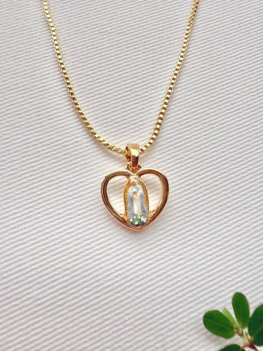 Dainty Mary, Queen Of Our Hearts Necklace