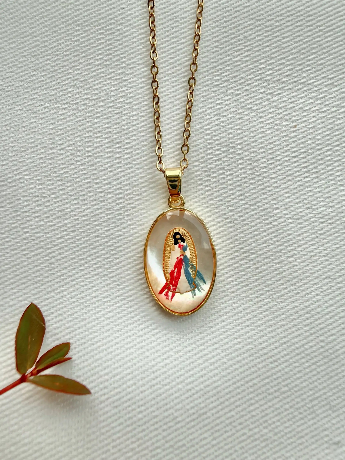 Dainty Jesus In Divine Mercy Necklace