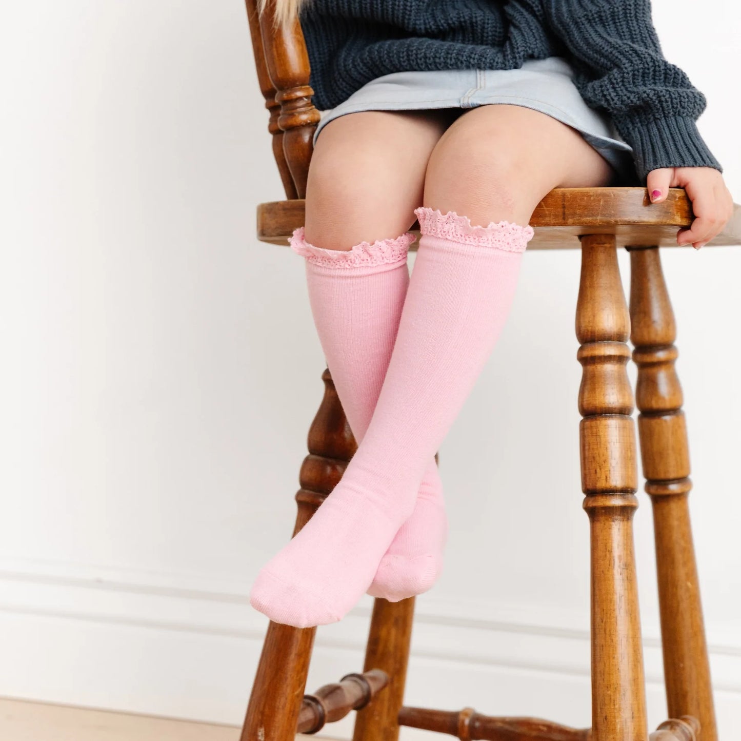 Lace Top Knee High- Blossom