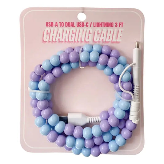 Charging Cable- Purple and Blue