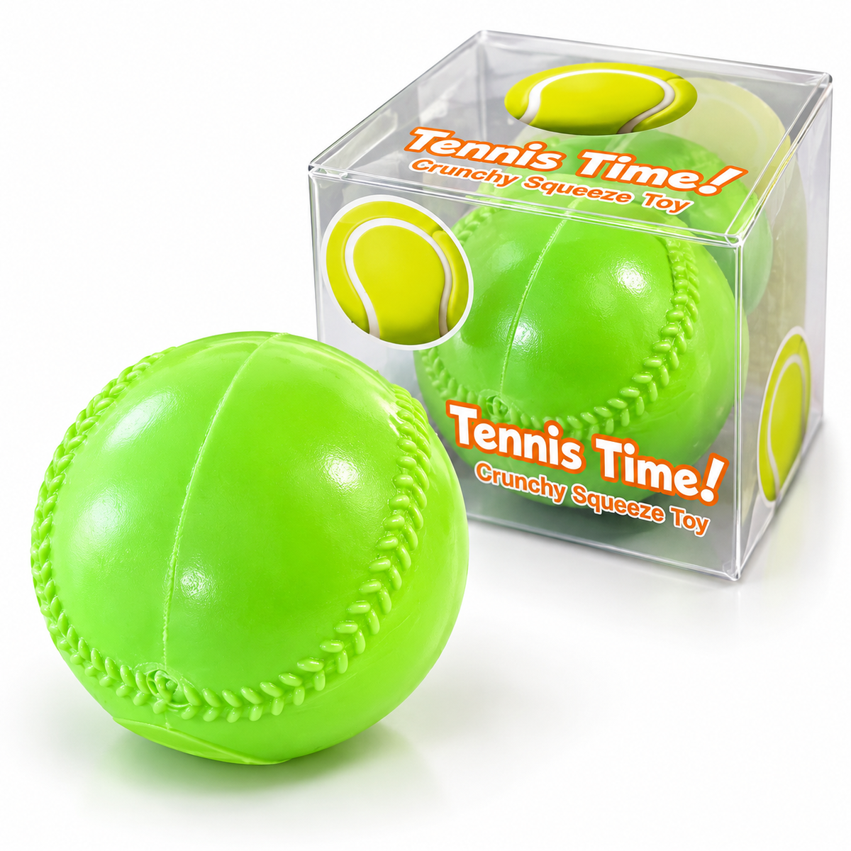 Crunchy Tennis Ball Squeeze