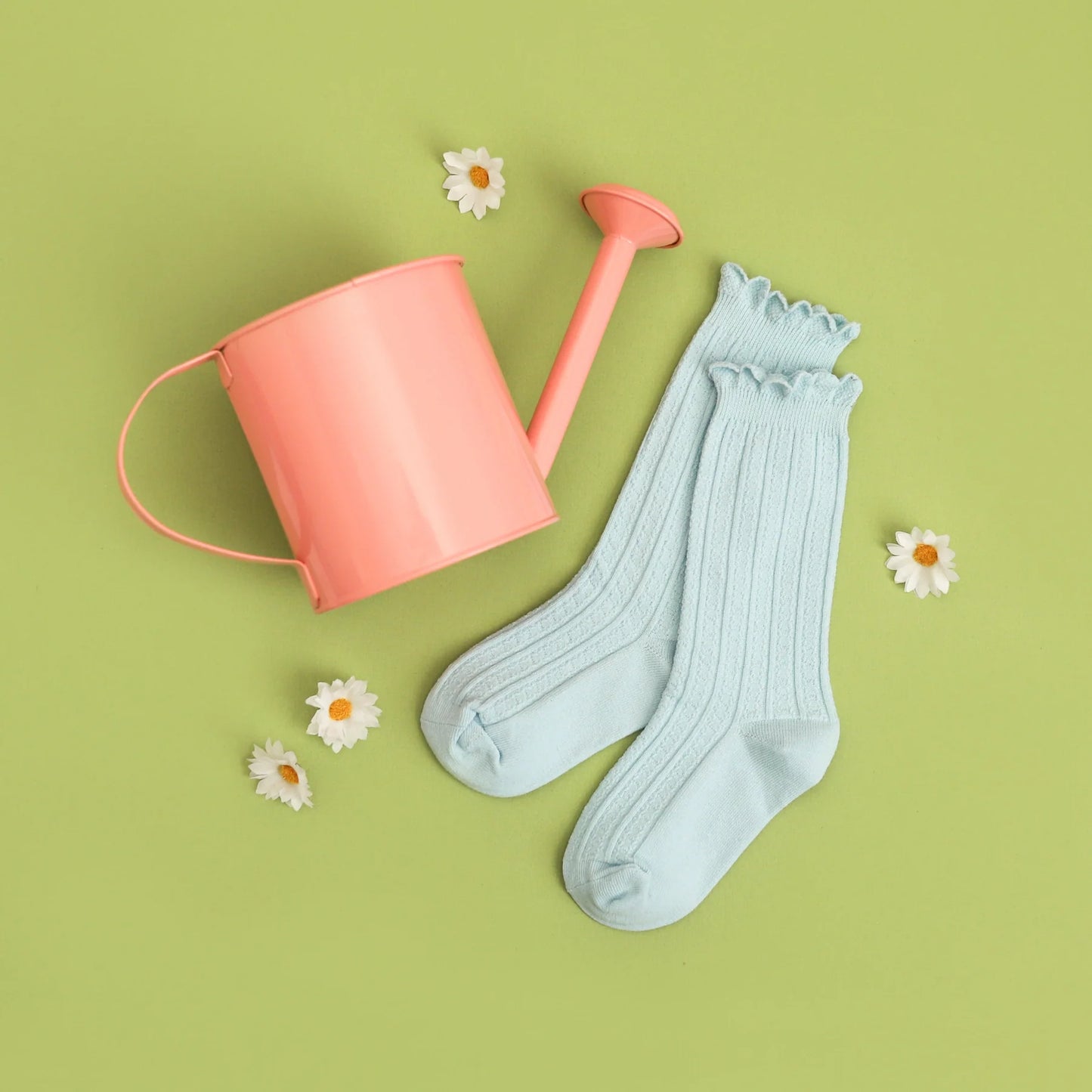 Frill Knee High- Robin Egg