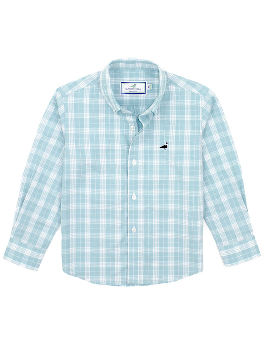 Boys Seasonal Sportshirt- Spanish Moss