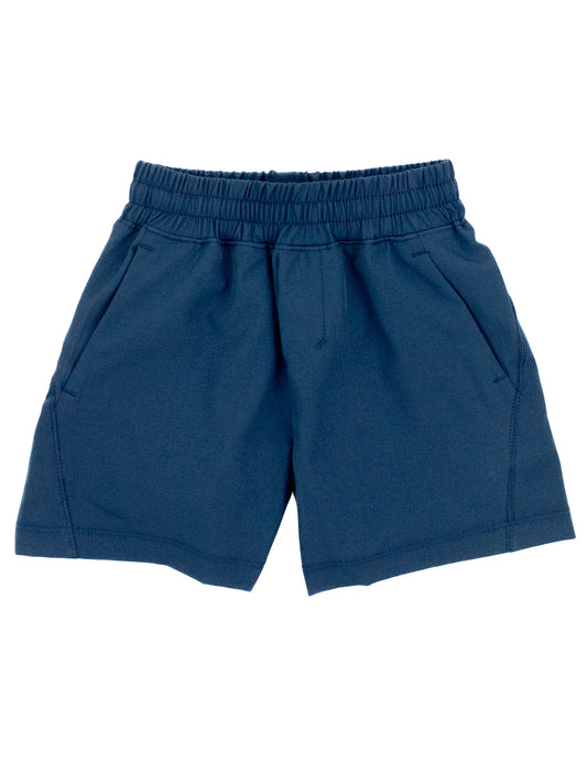 Boy's Court Short- Slate Blue