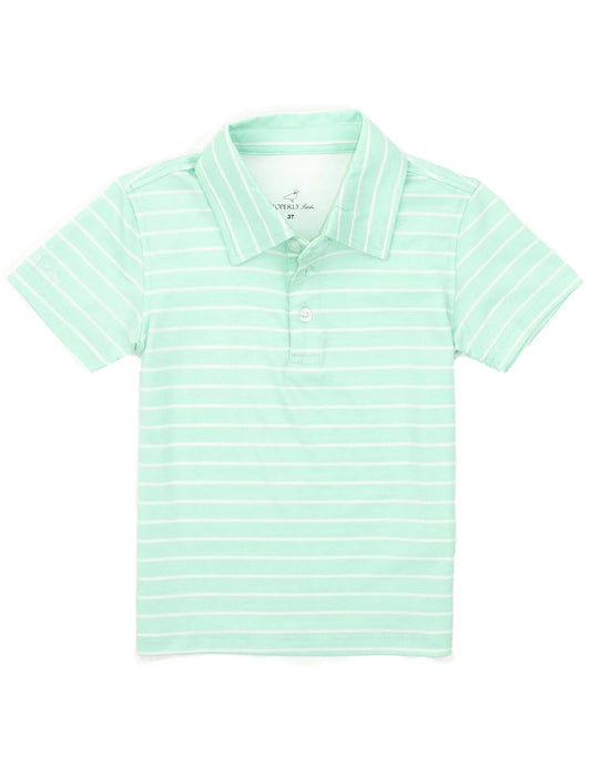 Youth Starboard Polo- Beach Glass