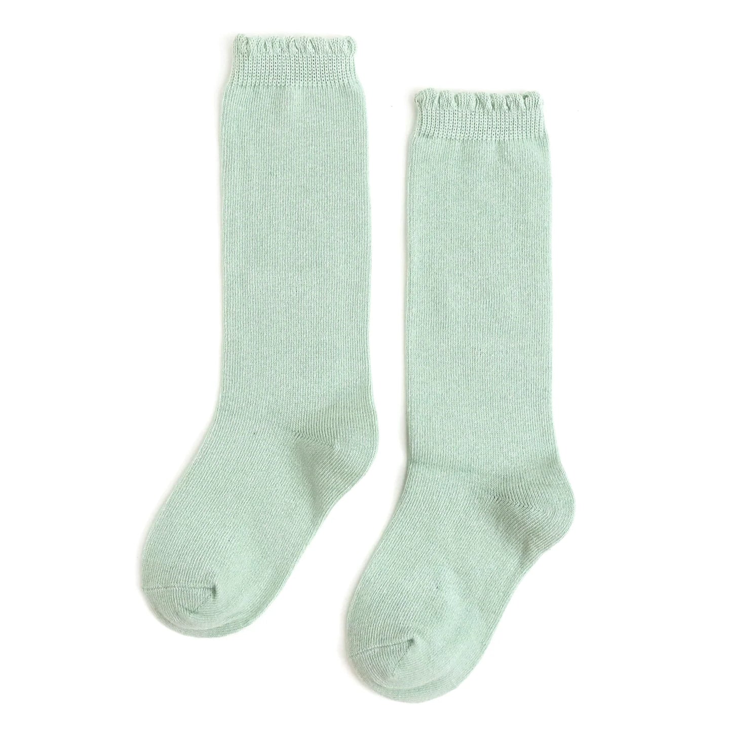 Scalloped Knee High- Mint
